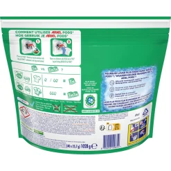 Ariel Pods+ Vloeibaar Wasmiddelcapsules + Ultra Vlekverwijderaar - 3 X 40 Wasbeurten - 120 Wasbeurten