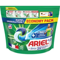 Ariel Pods+ Vloeibaar Wasmiddelcapsules + Actieve Geurbestrijding- 3 X 40 Wasbeurten - 120 Wasbeurten