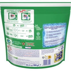 Ariel Pods+ Vloeibaar Wasmiddelcapsules + Actieve Geurbestrijding- 3 X 40 Wasbeurten - 120 Wasbeurten