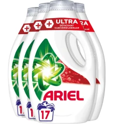 Ariel Vloeibaar Wasmiddel + Ultra Vlekverwijderaar - 4 X 17 Wasbeurten - 68 Wasbeurten