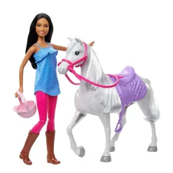 Barbie Basic Horse + Barbie-Pop