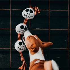 Beeztees Hondenspeeltje Halloween Spookjesballen Touw(56Cm)