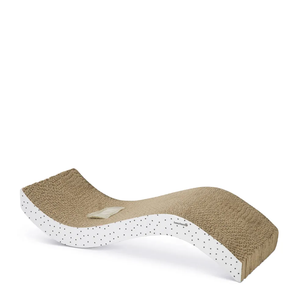 Beeztees Wiva Kartonnen Krabplank 52X21X10 Wit/Bruin