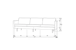 Bepurehome 3-Zitsbank Rodeo