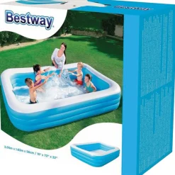 Bestway De Luxe De Luxe 3-Rings Opblaasbaar Zwembad (305 Cm)