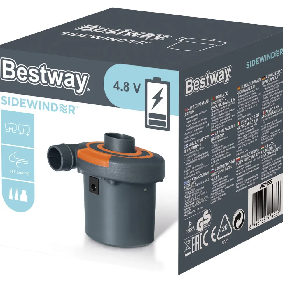 Bestway Sidewinder 4,8V Oplaadbare Luchtpomp