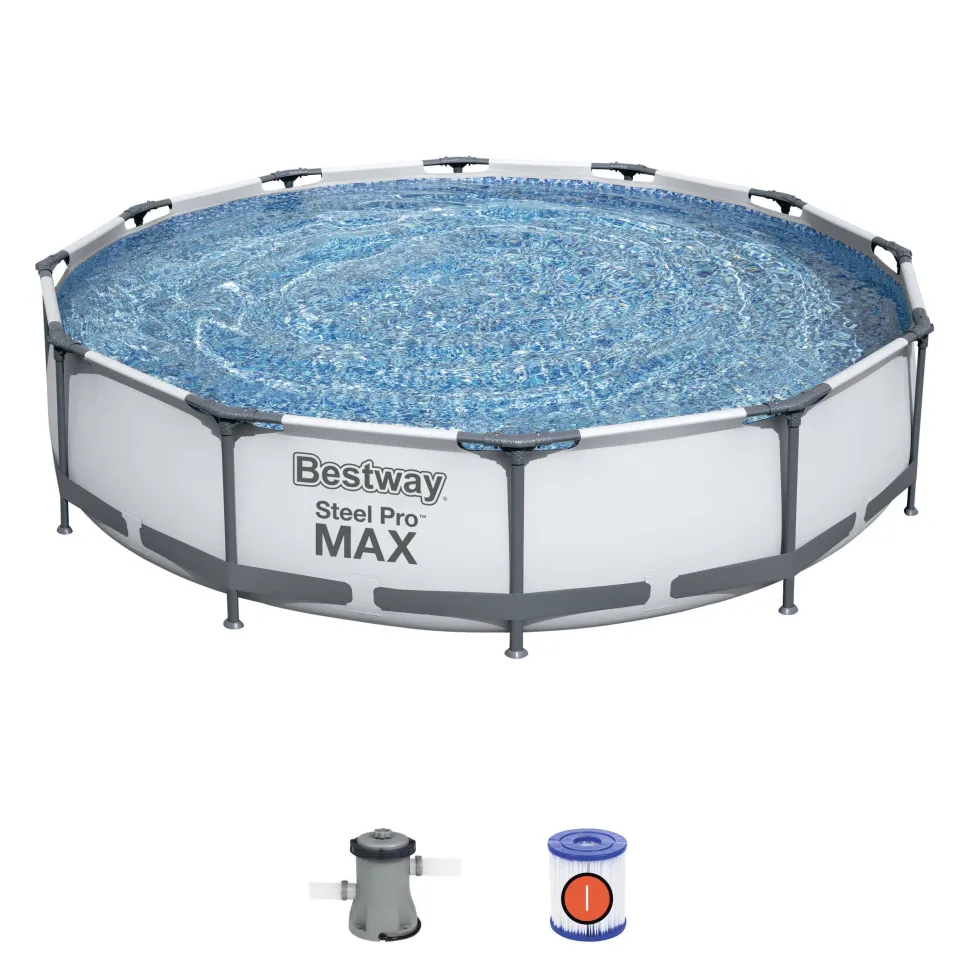 Bestway Steel Pro Max 56416 Bestway Steel Pro Max Zwembad + Filterpomp 366 Cm