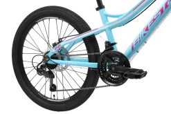 Bikestar Hardtail Mtb Kinderfiets 24 Inch Turquoise /Wit, 21 Speed