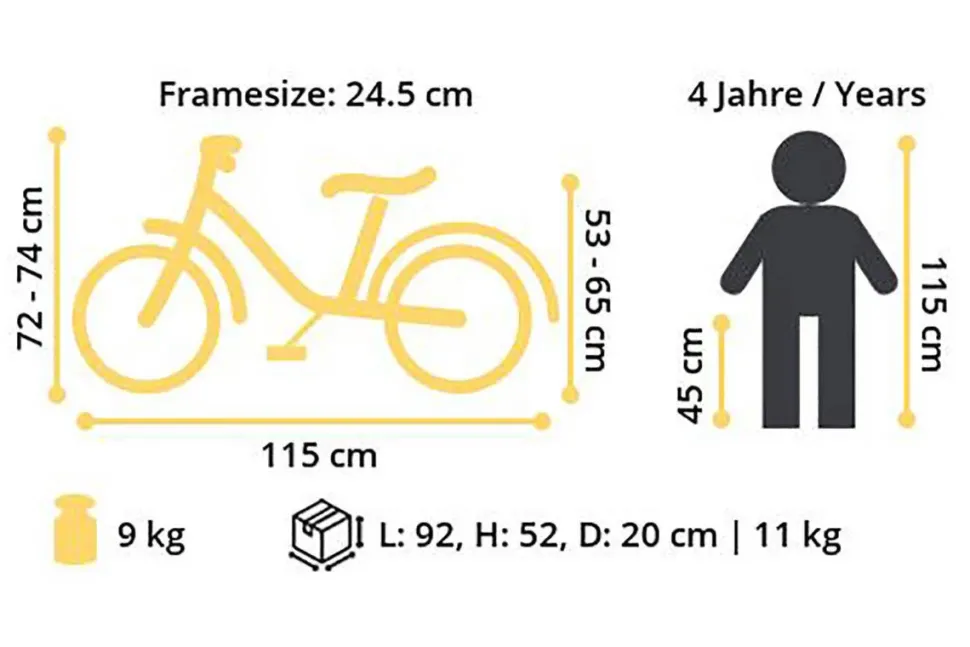 Bikestar Mountainbike Kinderfiets 16 Inch Zwart