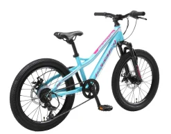 Bikestar Mtb Kinderfiets 20 Inch Wit /Turquiose, 7 Speed