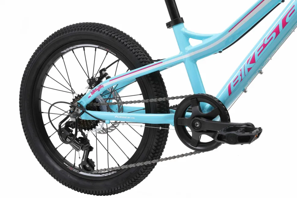 Bikestar Mtb Kinderfiets 20 Inch Wit /Turquiose, 7 Speed