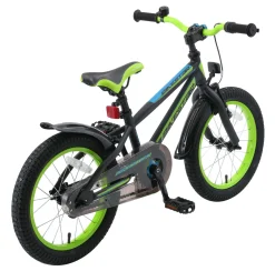 Bikestar Urban Jungle Kinderfiets 16 Inch Zwart /Groen