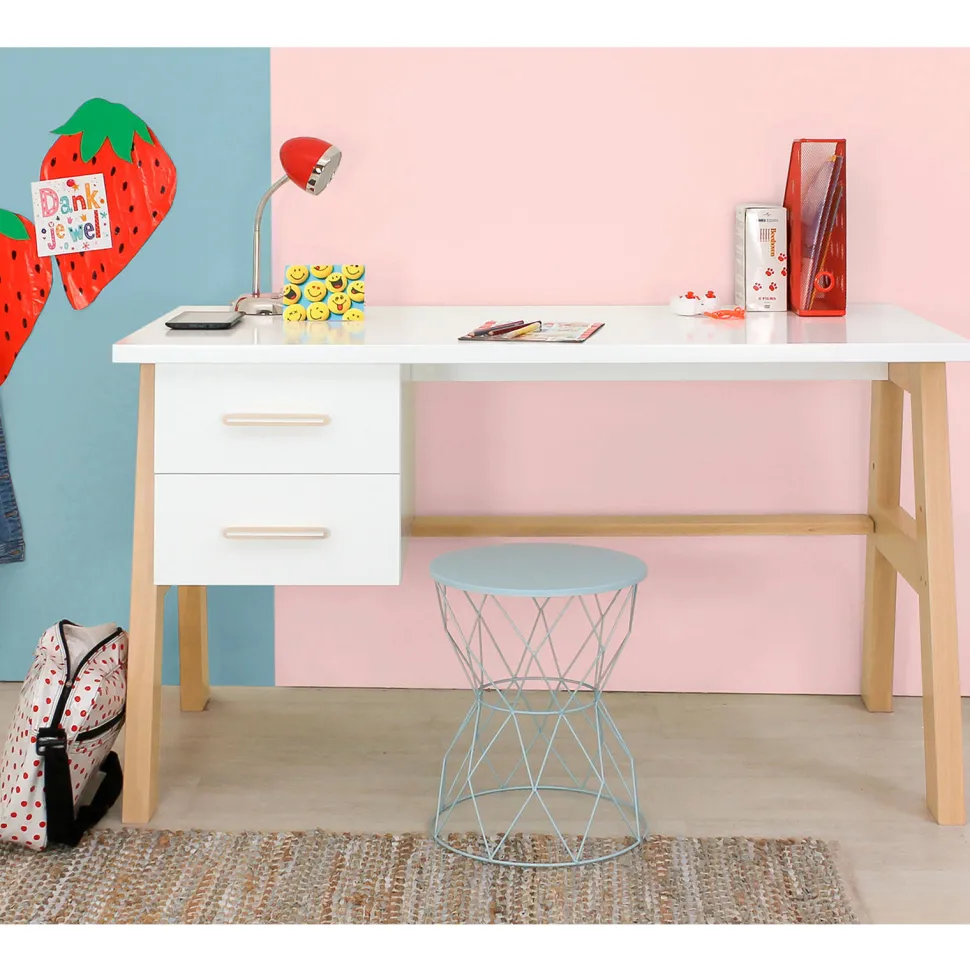 Bopita Bureau Lisa Wit/Naturel