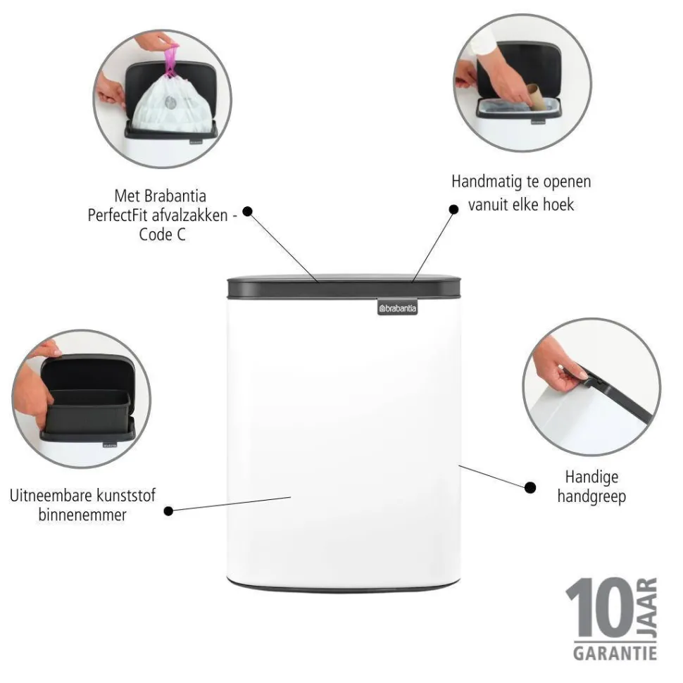 Brabantia Bo Afvalemmer (12L)