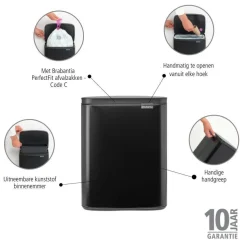Brabantia Bo Afvalemmer (12L)