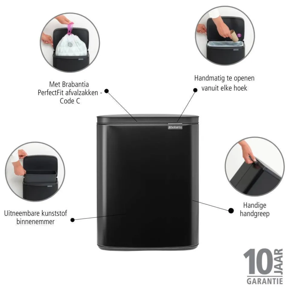 Brabantia Bo Afvalemmer (12L)