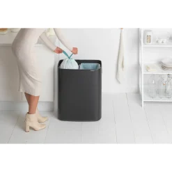Brabantia Bo Touch Bin Prullenbak (2X30L) (Afvalscheiding)