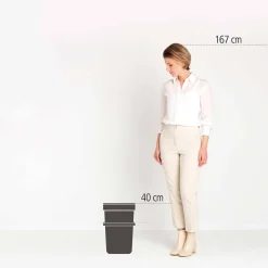 Brabantia Sort & Go Prullenbak (25L)