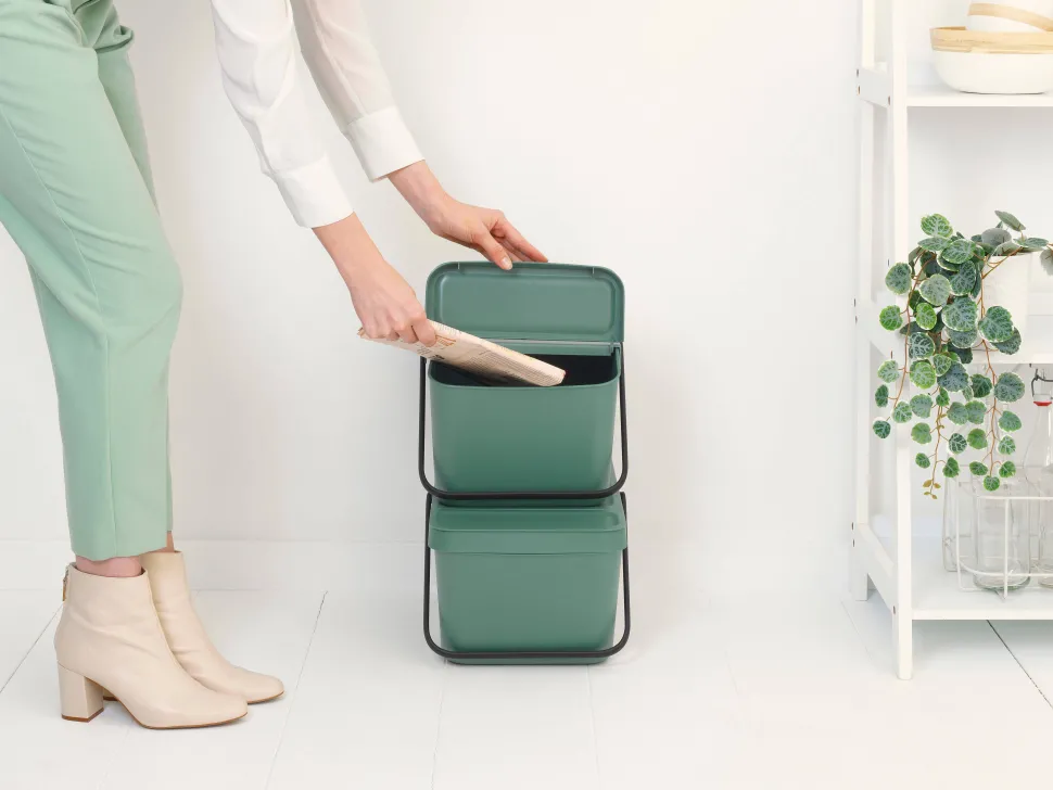 Brabantia Sort & Go Stapelbaar Stapelbare Afvalemmer (20L)