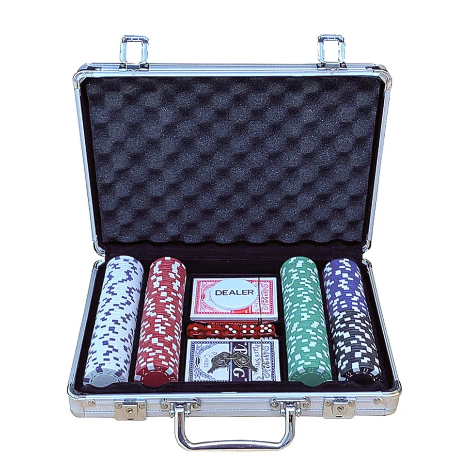 Buffalo Pokerset Koffer Aluminium 200 Chips Pokerset In Aluminium Koffer (200 Chips)