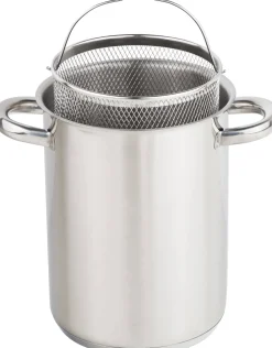 Casalupo Casalupo Aspergepan Met Glazen Deksel - Rvs - O 16 Cm / 4.0 Liter