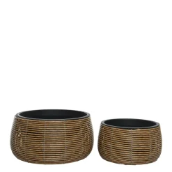 Decoris Bloempot Jolie Set Van 2 (O48, 36 Cm)