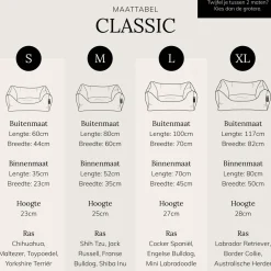 District 70 Classic Hondenmand - Charcoal Grey - M - 80 X 60 Cm