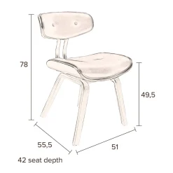 Dutchbone Blackwood Eetkamerstoel