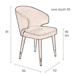 Dutchbone Eetkamerstoel Lunar