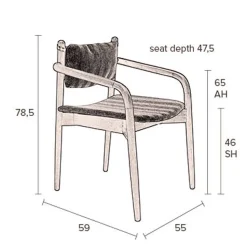 Dutchbone Eetkamerstoel Torrance