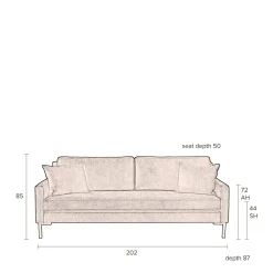 Dutchbone 3-Zitsbank Houda
