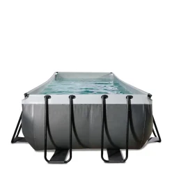 Exit Black Leather Zwembad 540X250X122Cm Met Filterpomp