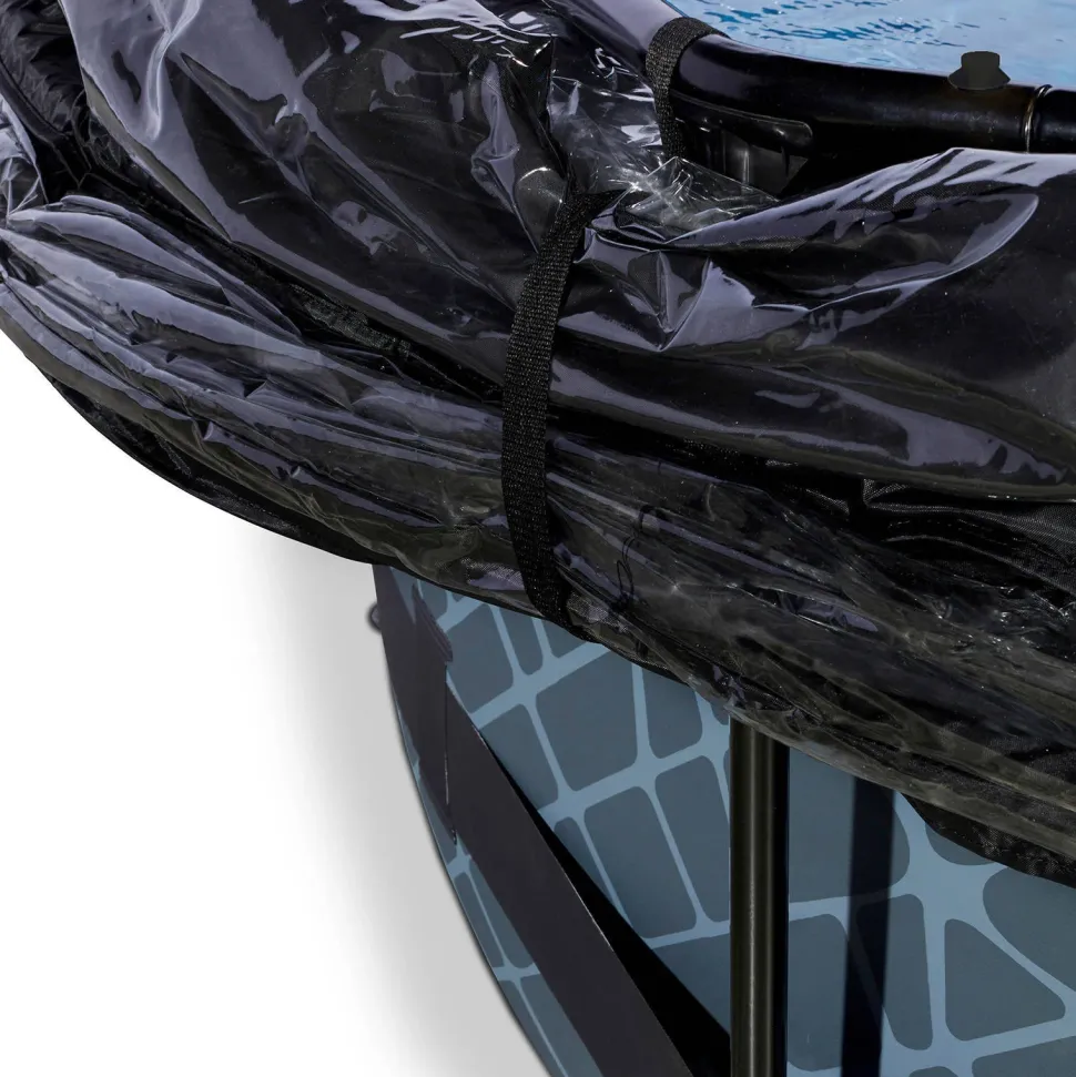 Exit Frame Pool O300X76Cm Grijs Met Overkapping