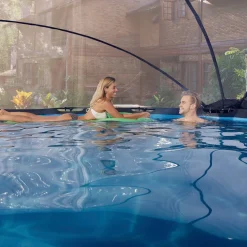 Exit Frame Pool O300X76Cm Grijs Met Overkapping