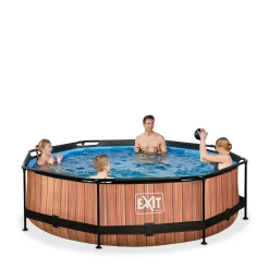 Exit Frame Pool O300X76Cm (12V Cartridge Filter) – Houtbruin