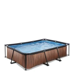 Exit Frame Pool 300X200X65Cm (12V Cartridge Filter) - Houtbruin