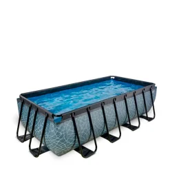 Exit Frame Pool 4X2X1M Grijs