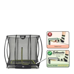 Exit Silhouette Ground Trampoline 214X153 Cm