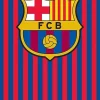 Fc Barcelona Kinderstrandlaken (70X140 Cm) Rood/Blauw