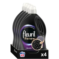 Fleuril Renew Liquid Black - Vloeibaar Wasmiddel - Voordeelverpakking - 4 X 49 Wasbeurten - 196 Wasbeurten