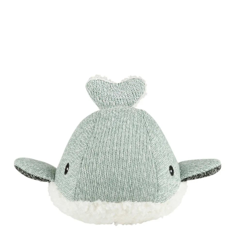Flow Amsterdam Hartslagknuffel Moby Walvis Groen - Knuffel 24 Cm