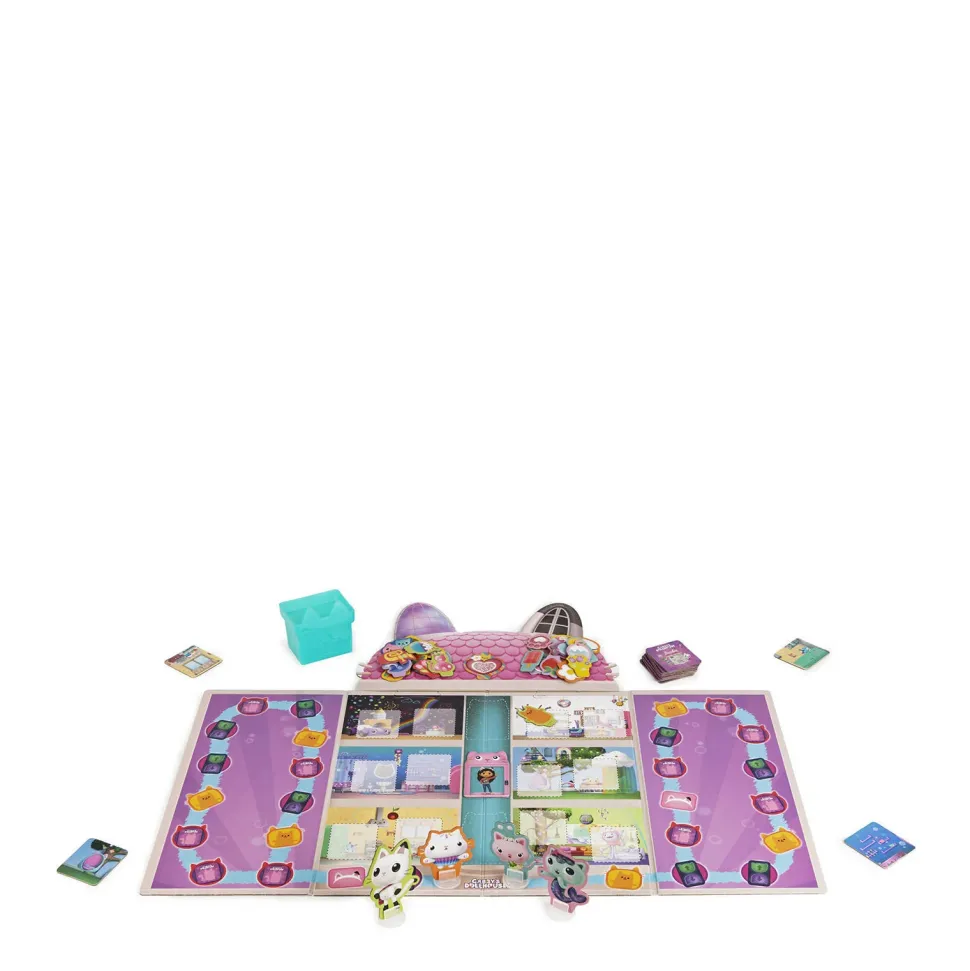 Gabby'S Dollhouse Gabby'S Poppenhuis Gabby'S Bordspel Met 4 Kattenoren-Haarbanden