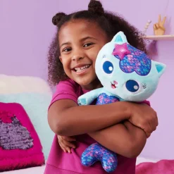 Gabby'S Dollhouse Gabby'S Poppenhuis Meerminkat Met Licht En Geluid Interactieve Knuffel