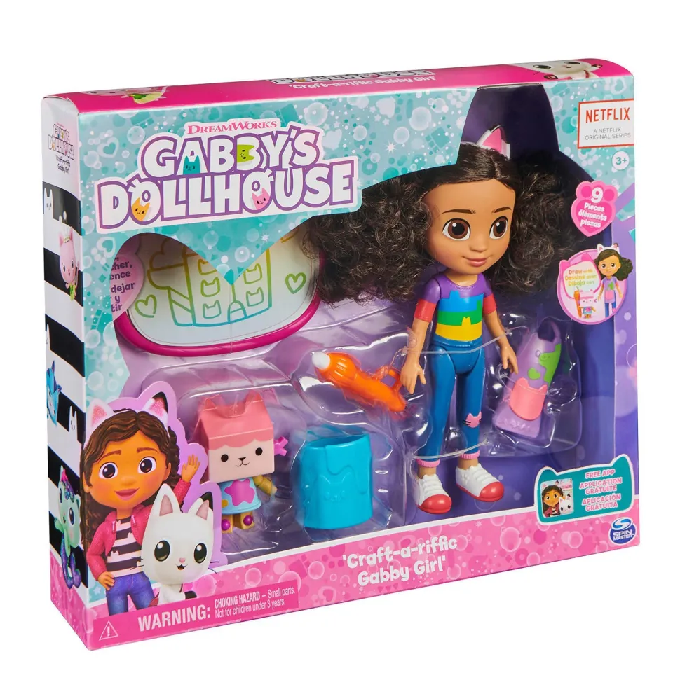 Gabby'S Dollhouse Gabby'S Poppenhuis Gabby Pop & Babykitty Knutsel Speelset