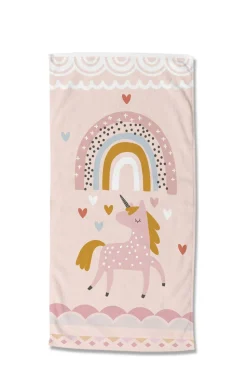 Good Morning Kinderstrandlaken (150X75 Cm) Roze