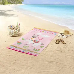 Good Morning Kinderstrandlaken (150X75 Cm) Roze