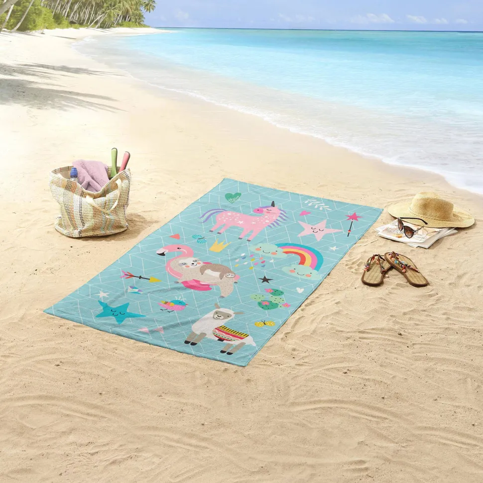Good Morning Kinderstrandlaken (150X75 Cm) Multi