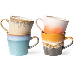 Hkliving Cappuccinomok 70'S (O8,5 Cm) (300 Ml) (Set Van 4)