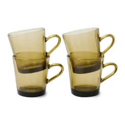 Hkliving Koffieglas 70'S (O7,7 Cm) (200 Ml) (Set Van 4)