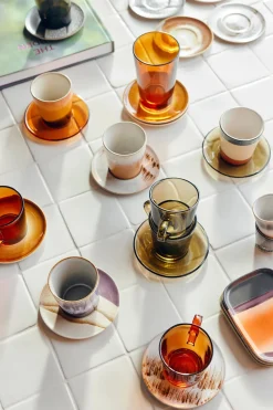 Hkliving Koffieglas 70'S (O7,7 Cm) (200 Ml) (Set Van 4)